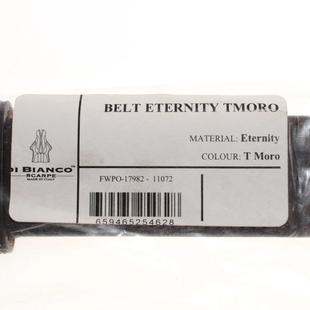 Di Bianco NWT Cut to Size Dress Belt In Solid Brown Leather One Size